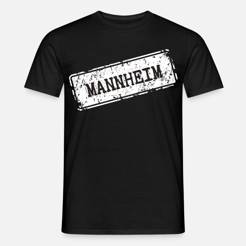 Mannheim  - Männer T-Shirt - Schwarz