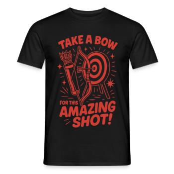 Take A Bow For This Amazing Shot Bogenschütze - Männer T-Shirt - Schwarz - Vorne - AI Model Male 178 light (178cm)