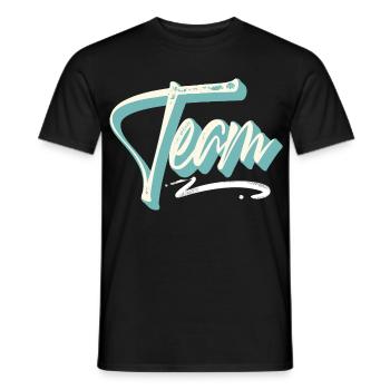 Team - Männer T-Shirt - Schwarz - Vorne - AI Model Male 178 light (178cm)