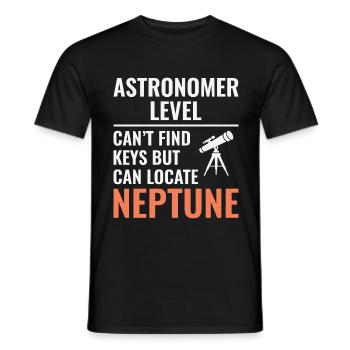 Astronomie-Planeten-Liebhaber-Design - Männer T-Shirt - Schwarz - Vorne - AI Model Male 178 light (178cm)