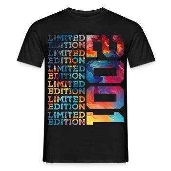 LIMITED EDITION 2001 25 YEARS 25TH BIRTHDAY - Men's T-Shirt - black - Front - AI Model Male 178 light (178cm)