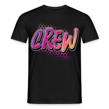 crew - Men's T-Shirt - black - Front - AI Model Male 178 light (178cm)