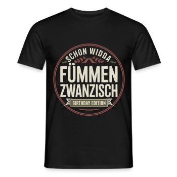 Widda Fümmen Zwanzisch fête déjà ses 50 ans - T-shirt homme - noir - Devant - AI Model Male 178 light (178cm)