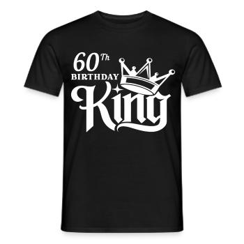 König zum 60. Geburtstag - Männer T-Shirt - Schwarz - Vorne - AI Model Male 178 light (178cm)