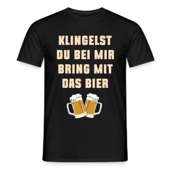 Neighborhood moving helper first apartment - Men's T-Shirt - black - Front - AI Model Male 178 light (178cm)