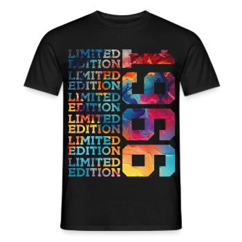 ÉDITION LIMITÉE 1966 60 ANS 60E ANNIVERSAIRE - T-shirt homme - noir - Devant - AI Model Male 178 light (178cm)
