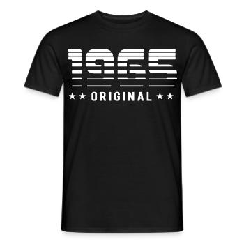 Original 1965 Édition Limitée - Anniversaire - T-shirt homme - noir - Devant - AI Model Male 178 light (178cm)