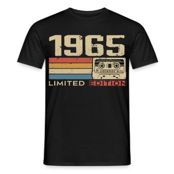 Legends 1965 Vintage 1965 Jubilee 1965 vintage - Men's T-Shirt - black - Front - AI Model Male 178 light (178cm)