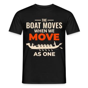 Bateau Dragon Unity Design - T-shirt homme - noir - Devant - AI Model Male 178 light (178cm)