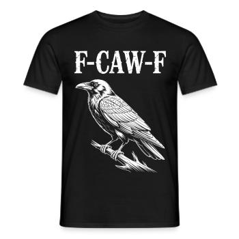 F-Caw-F Meme Crow - T-shirt homme - noir - Devant - AI Model Male 178 light (178cm)