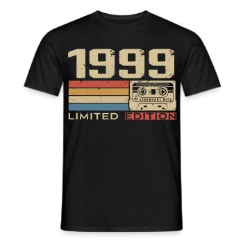 Legends 1999 Vintage 1999 Jubilee 1999 vintage - Men's T-Shirt - black - Front - AI Model Male 178 light (178cm)