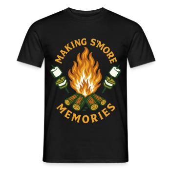 making S’more memories lustiges Camping design - T-shirt homme - noir - Devant - AI Model Male 178 light (178cm)