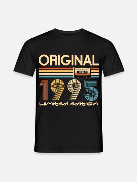 Original 30 Jahre Jubiläum 1995 Party Geschenk - Männer T-Shirt - Schwarz