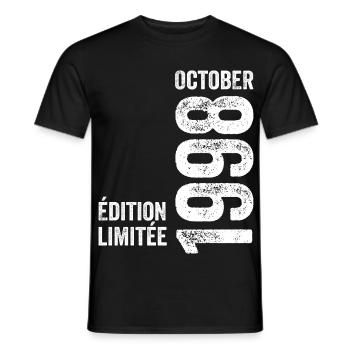 Legends October 1998 Vintage October 1998 Retro - Men's T-Shirt - black - Front - AI Model Male 178 light (178cm)