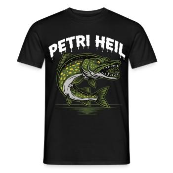 Chemise Petri Heil Angler - T-shirt homme - noir - Devant - AI Model Male 178 light (178cm)