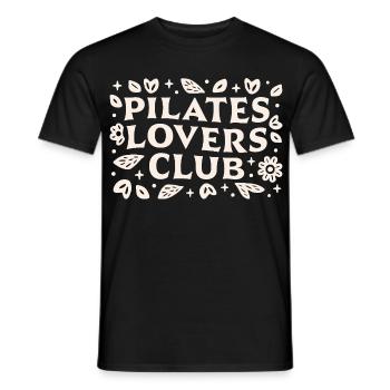 Pilates Liebhaber Club Sport Mädchen Instruktor lustig - Männer T-Shirt - Schwarz - Vorne - AI Model Male 178 light (178cm)
