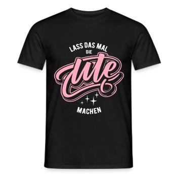 Que Ute le fasse - fête du nom - T-shirt homme - noir - Devant - AI Model Male 178 light (178cm)