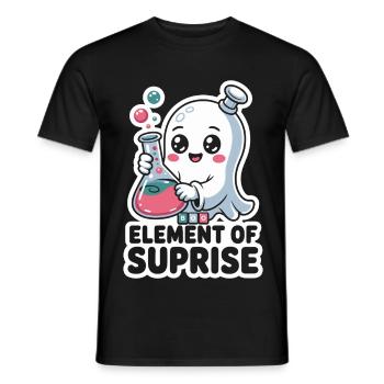Costume d'Halloween de chimiste Chimie Professeur de chimie - T-shirt homme - noir - Devant - AI Model Male 178 light (178cm)