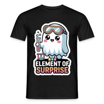 Costume d'Halloween de chimiste Chimie Professeur de chimie - T-shirt homme - noir - Devant - AI Model Male 178 light (178cm)