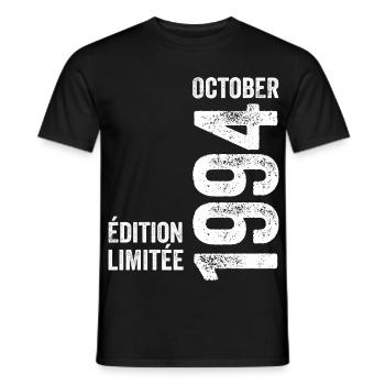 Legends October 1994 Vintage October 1994 Retro - Men's T-Shirt - black - Front - AI Model Male 178 light (178cm)