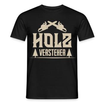 lumberjack - Men's T-Shirt - black - Front - AI Model Male 178 light (178cm)