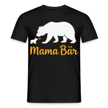 Future Maman MAMA BEAR Rétro Drôle - T-shirt homme - noir - Devant - AI Model Male 178 light (178cm)