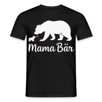Future Maman MAMA BEAR Rétro Drôle - T-shirt homme - noir - Devant - AI Model Male 178 light (178cm)