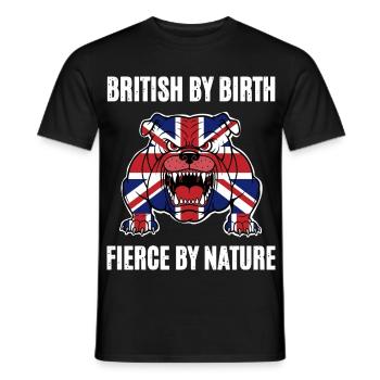 British Bulldog - Men's T-Shirt - black - Front - AI Model Male 178 light (178cm)