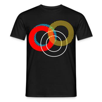 o Conception de lettrage - T-shirt homme - noir - Devant - AI Model Male 178 light (178cm)