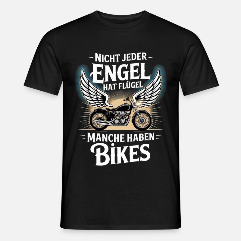 Engel ohne Flügel – Bikes - Männer T-Shirt - Schwarz