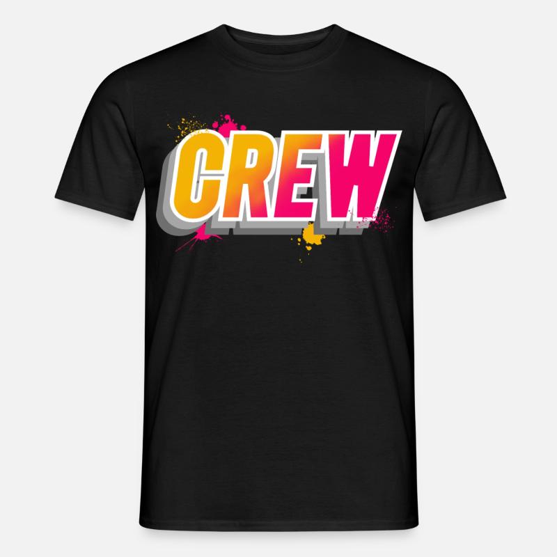 Crew - Männer T-Shirt - Schwarz