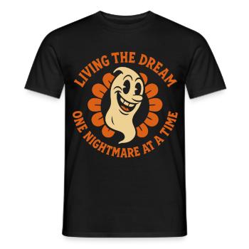 Den Traum leben Ein Albtraum nach dem anderen Lustig - Männer T-Shirt - Schwarz - Vorne - AI Model Male 178 light (178cm)