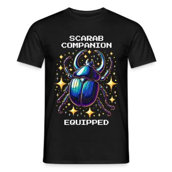 Scarabée équipé pour animaux de compagnie | Égypte - T-shirt homme - noir - Devant - AI Model Male 178 light (178cm)