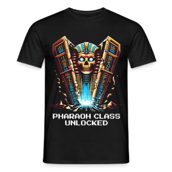 Classe Pharaon débloquée | Égypte, JdR - T-shirt homme - noir - Devant - AI Model Male 178 light (178cm)