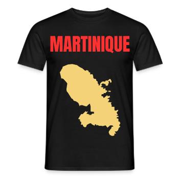Martinique – West Indies T-shirt - Men's T-Shirt - black - Front - AI Model Male 178 light (178cm)