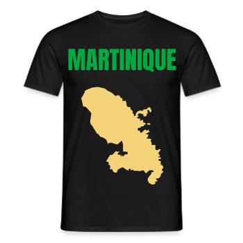 Martinique – West Indies T-shirt - Men's T-Shirt - black - Front - AI Model Male 178 light (178cm)