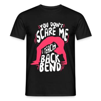 Kontorsionist Kontorsion I Teach Back Bend - T-shirt homme - noir - Devant - AI Model Male 178 light (178cm)
