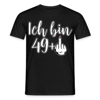 J’ai 49+ Majeur - Anniversaire - T-shirt homme - noir - Devant - AI Model Male 178 light (178cm)