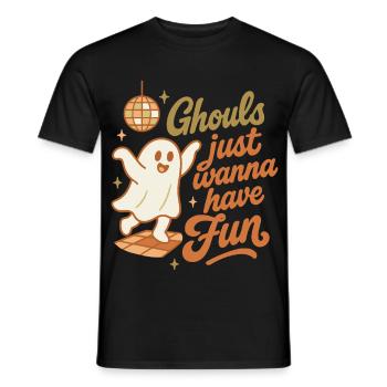 Ghule wollen einfach nur Spaß haben Halloween-Design - Männer T-Shirt - Schwarz - Vorne - AI Model Male 178 light (178cm)