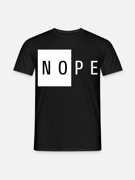 Nope White Gift - Men's T-Shirt - black