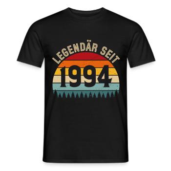 Legendary since 1994 – Born in 1994 - Men's T-Shirt - black - Front - AI Model Male 178 light (178cm)