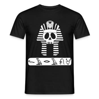 Schädel des Weißen Pharaos - Männer T-Shirt - Schwarz - Vorne - AI Model Male 178 light (178cm)