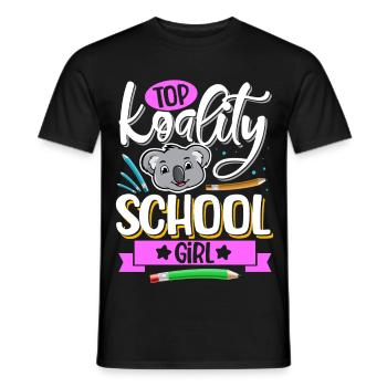 Top Koality School Girl - Men's T-Shirt - black - Front - AI Model Male 178 light (178cm)