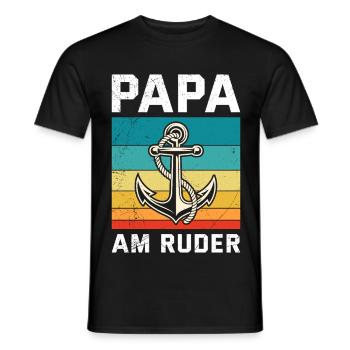 Future Dad PAPA À LA BARRE Rétro Drôle - T-shirt homme - noir - Devant - AI Model Male 178 light (178cm)
