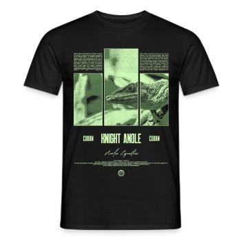 Chevalier cubain Anole Lézard Propriétaire Gardien de Reptiles - T-shirt homme - noir - Devant - AI Model Male 178 light (178cm)