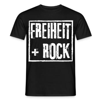 FREIHEIT und ROCK GRUNGE ROCK GRAFFITI DESIGN - Männer T-Shirt - Schwarz - Vorne - AI Model Male 178 light (178cm)