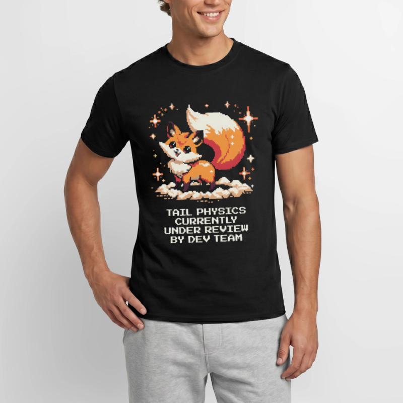 Schwanzphysik wird geprüft | Fuchs, Dev-Team Männer T-Shirt