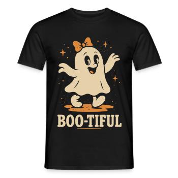 Boo-Tiful Fantôme Halloween Party Fun - T-shirt homme - noir - Devant - AI Model Male 178 light (178cm)