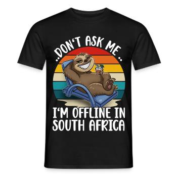 Vacances Afrique du Sud - T-shirt homme - noir - Devant - AI Model Male 178 light (178cm)
