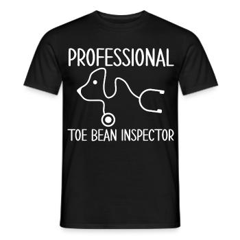 Professional Teenboneninspecteur - Dierenarts - Men's T-Shirt - black - Front - AI Model Male 178 light (178cm)